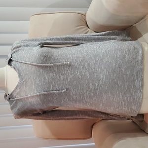 Girls Grey Drawstring Hoodie